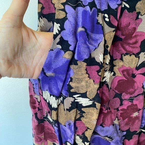 Vintage floral high waist skirt - Picture 8 of 8